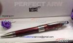Perfect Replica Wholesale Montblanc JFK Special Edition Ballpoint Red&Silver